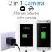 PANSIM 1080p HD Hidden Camera, Plug USB Charger, 64GB SD Card Support, 2 Mode Recording, Nanny cam